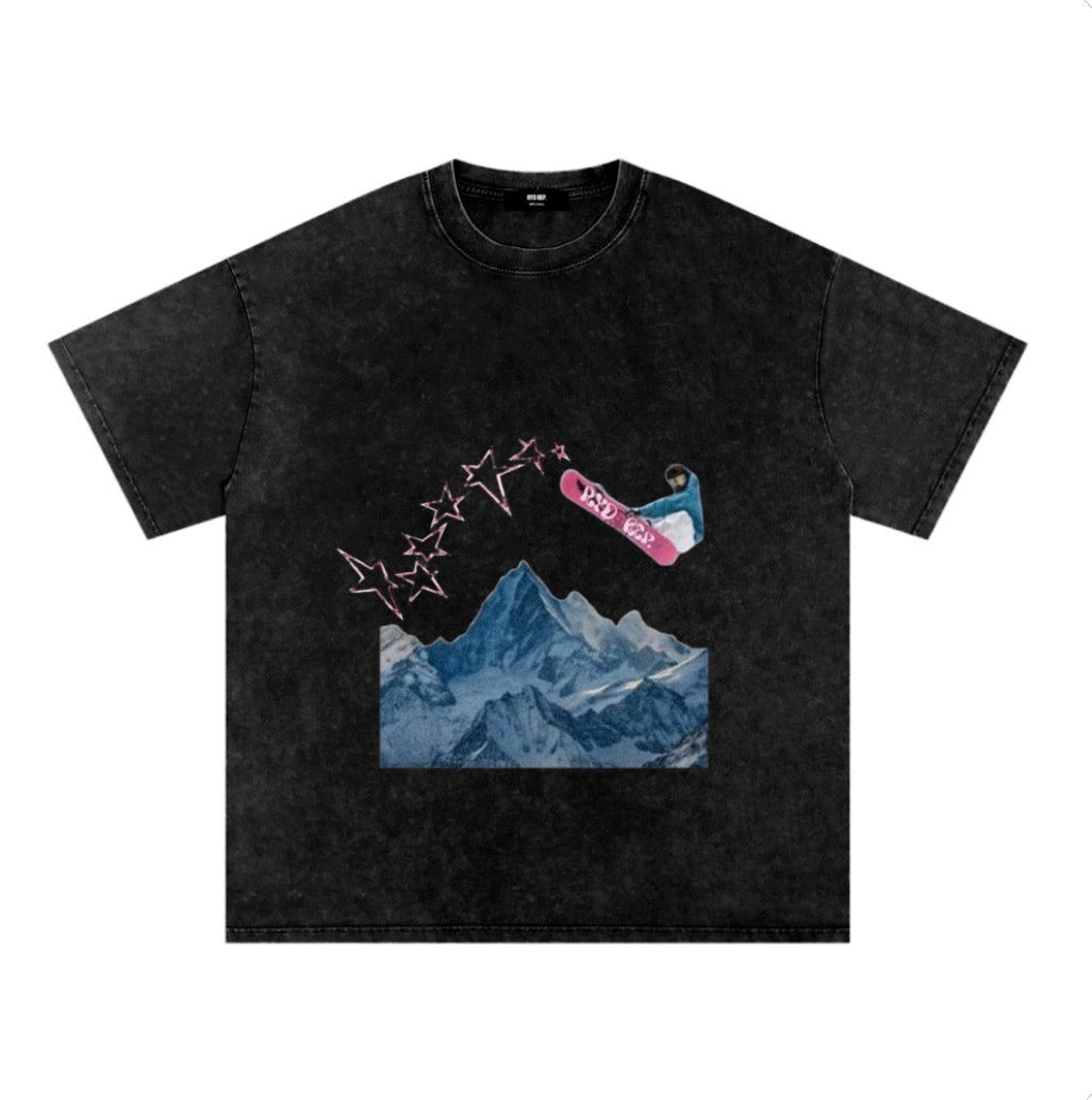 RYD REP. Snowboard Oversized Cotton T-Shirt